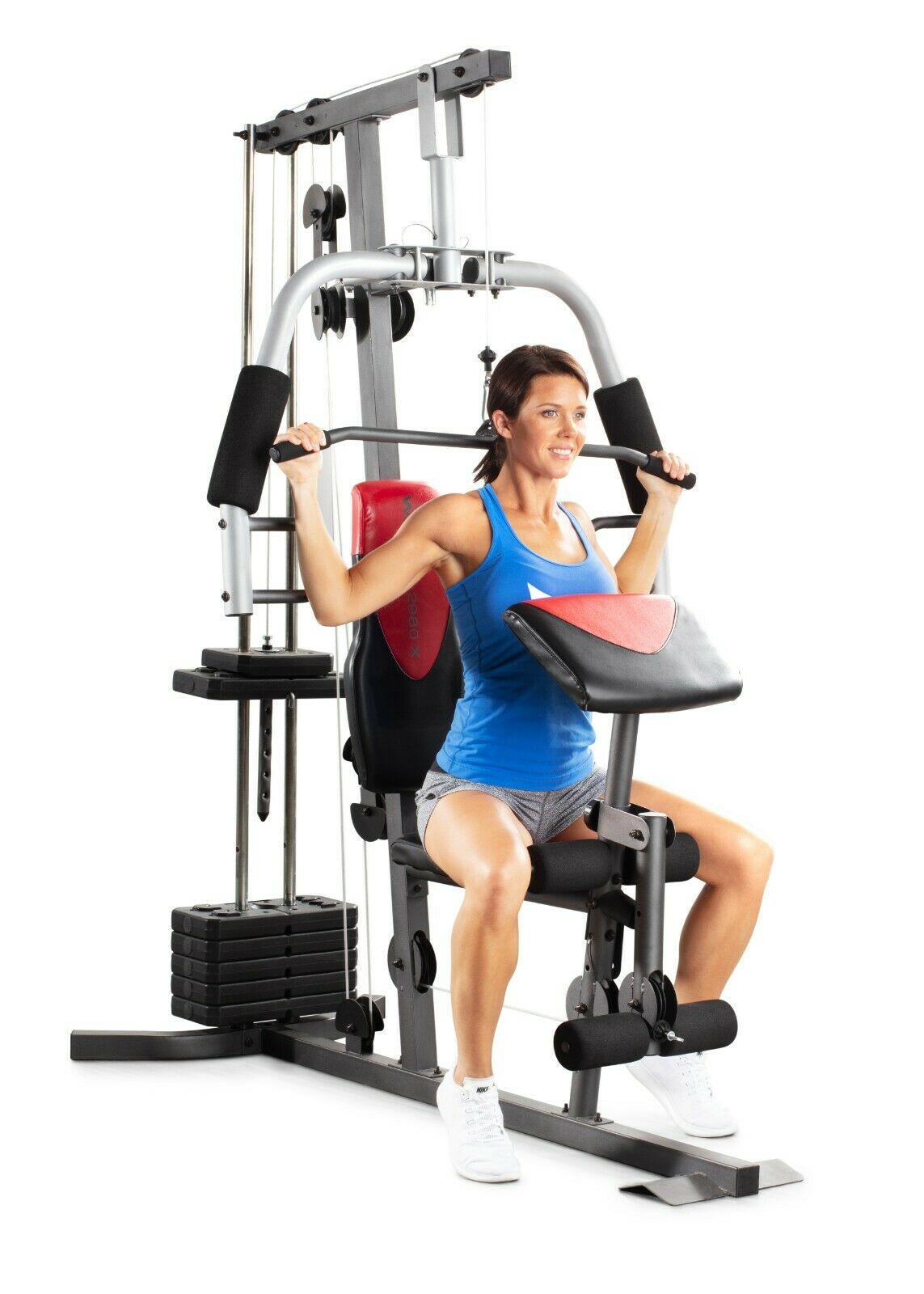 Of Resistance Red/Black Exercise at Home Weider 2980 Home Gym With 214 Lbs 