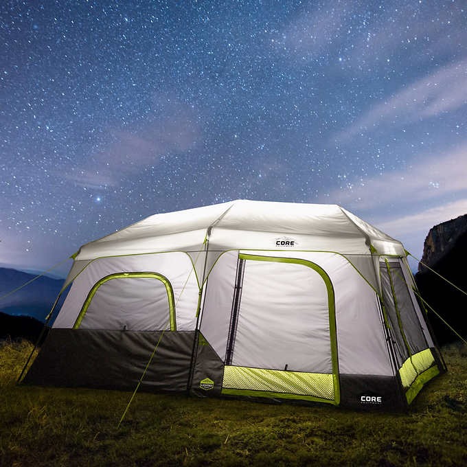 Core 10 person Lighted Instant Cabin Tent - Citywide Shop