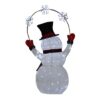 Berkley Jensen 57″ Pre-Lit 3D Snowman with Snowflakes2