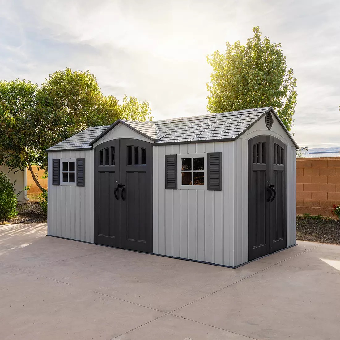 Lifetime 15 x 8 Outdoor Storage Shed1
