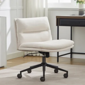Elle Decor Gracie Criss-Cross Chair - Cream