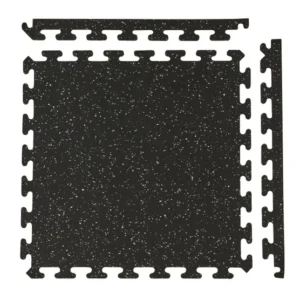 EZ Flex Interlocking Recycled Rubber Floor Tiles | 30 Sq Ft