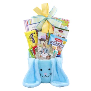 Blue Easter Bunny Basket | Sweet Treats & Chalk