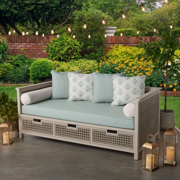 Agio Liberty Grove Outdoor Sofa with Storage | Sunbrella