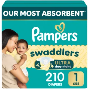 Pampers Swaddlers Ultra Size 1 Diapers | 210 Count