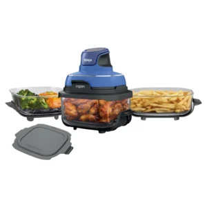 Ninja Crispi 5-in-1 Portable Glass Air Fry Cooking System | Blue