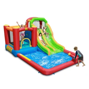 Happy Hop Inflatable Water Park with Double Slide
