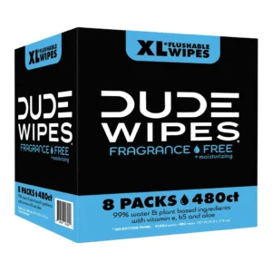 DUDE Wipes XL Flushable Wipes 480 Count